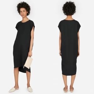 Everlane Go Weave Cocoon dress black 6